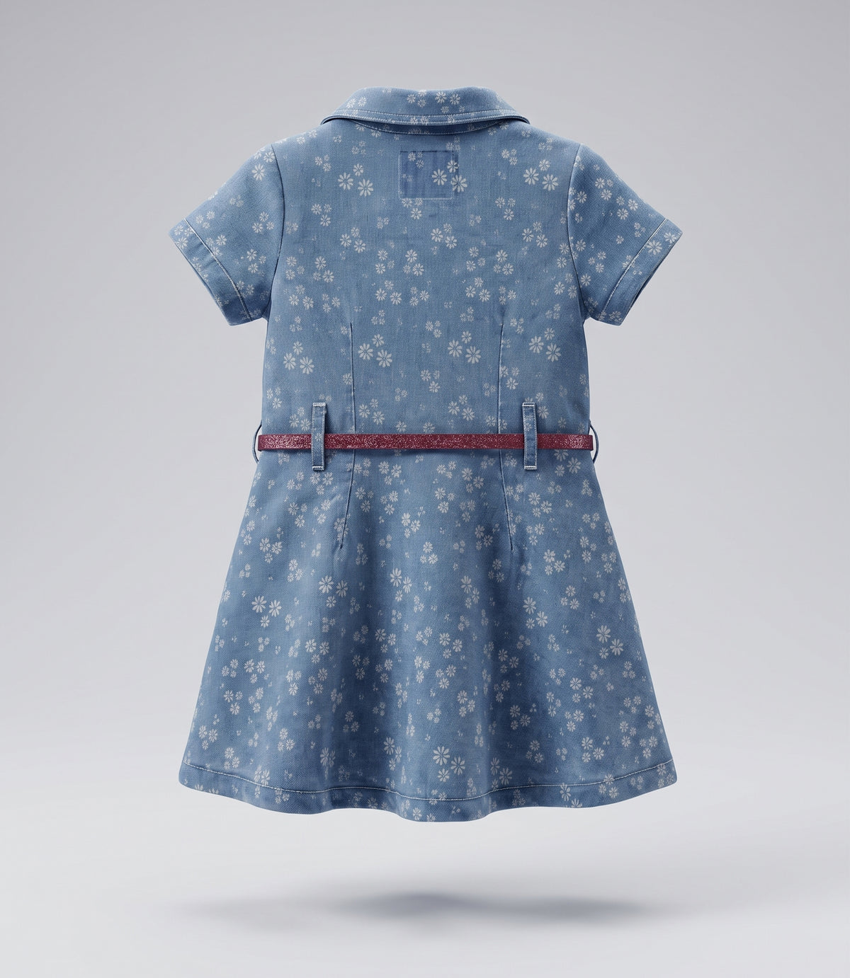 Vestido bebé niña denim 6 meses / Celeste