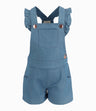 Jardinera Bebé Niña Con Vuelos Denim