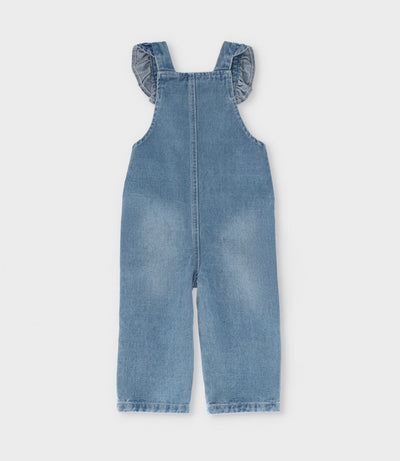 Jardinera bebé niña con flores