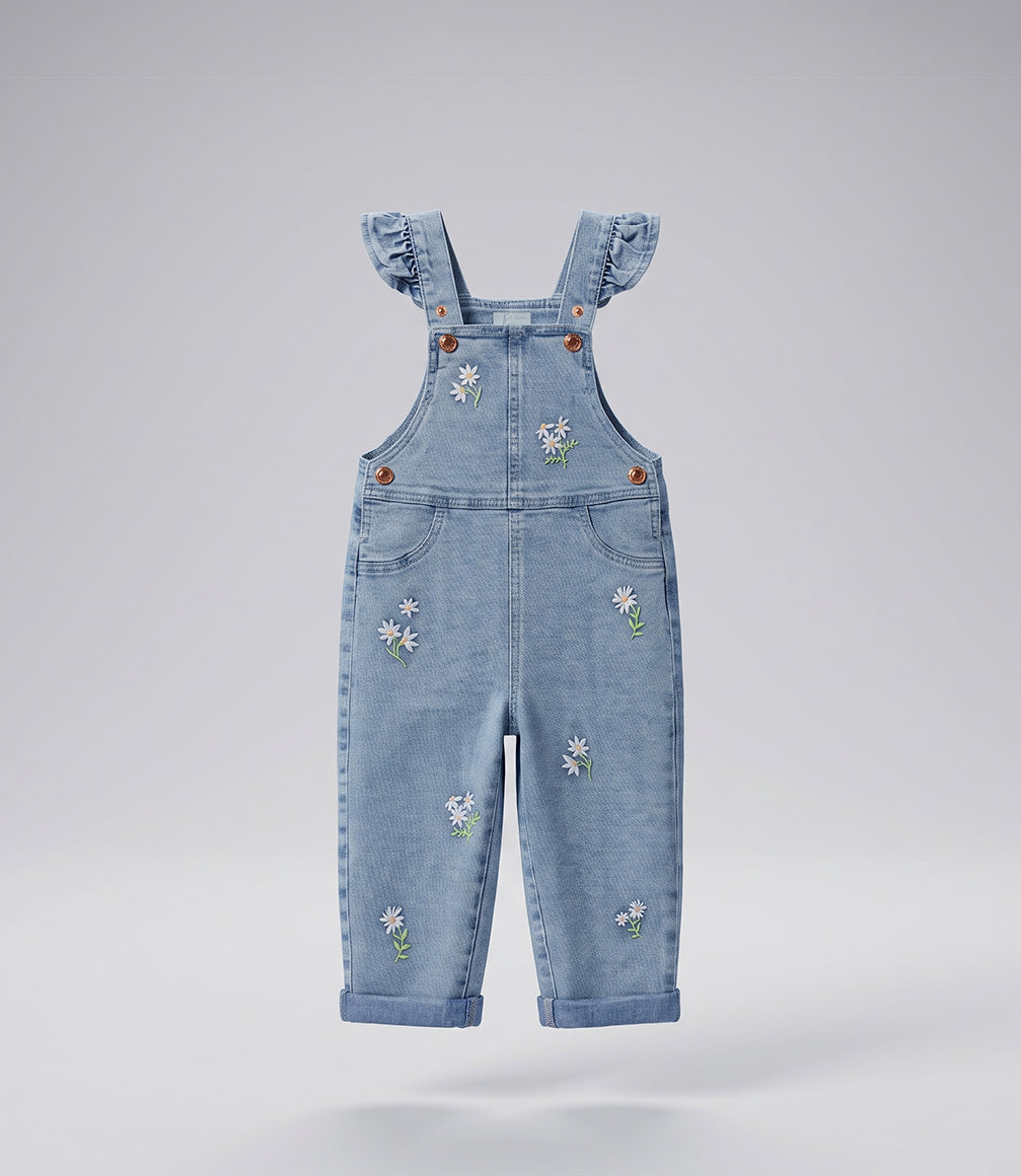 Jardinera bebé niña denim 6 meses / Celeste