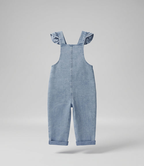Jardinera bebé niña denim 6 meses / Celeste