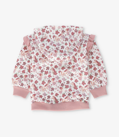 Buzo bebé niña con flores 6 meses / Rosado