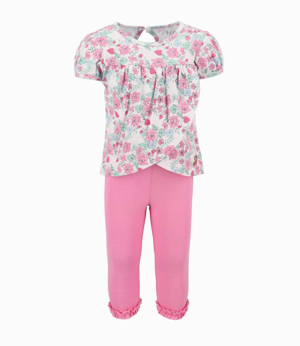 Conjunto Bebé Niña Básico 6 meses / Rosado