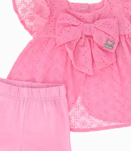 Conjunto bebé niña con lazo