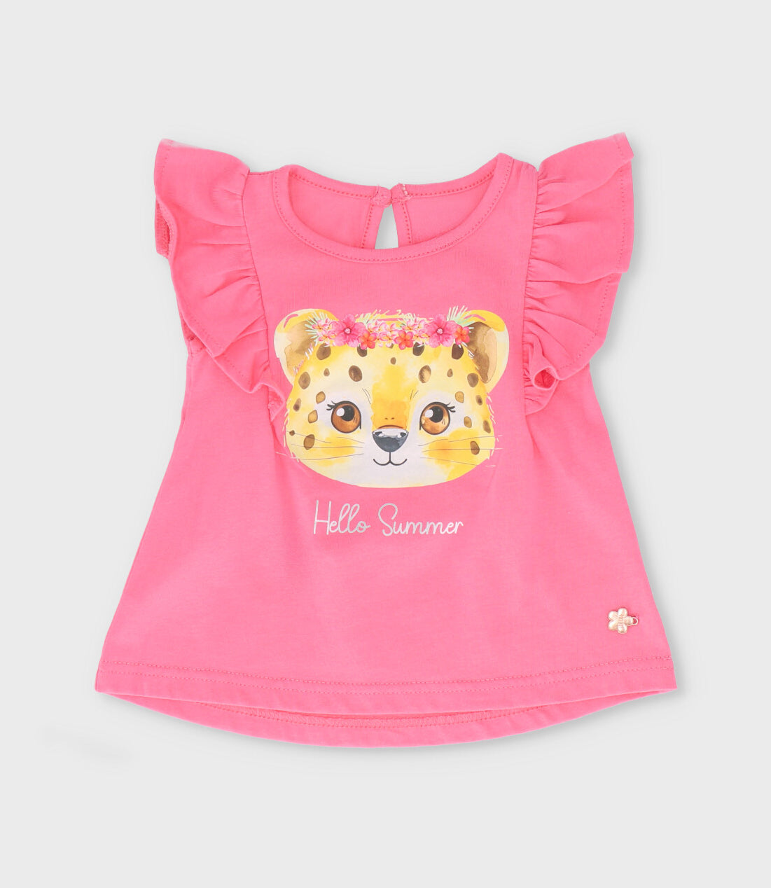 Conjunto bebé niña con vuelos 6 meses / Rosado