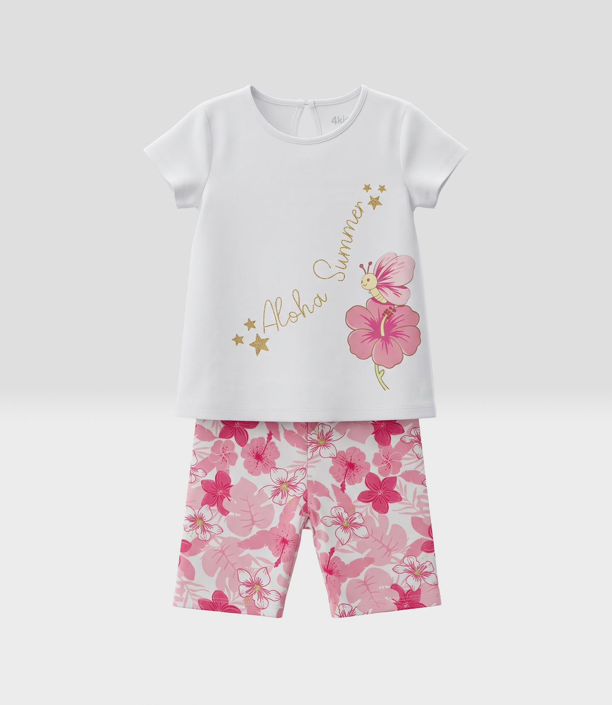 Conjunto bebé niña biker 6 meses / Blanco