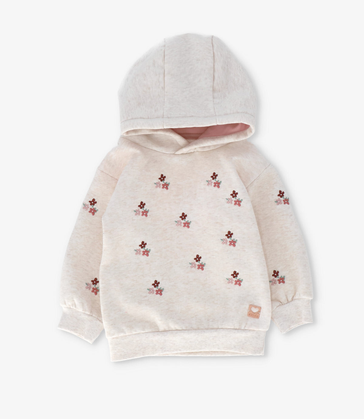 Conjunto bebé niña con flores 6 meses / Beige