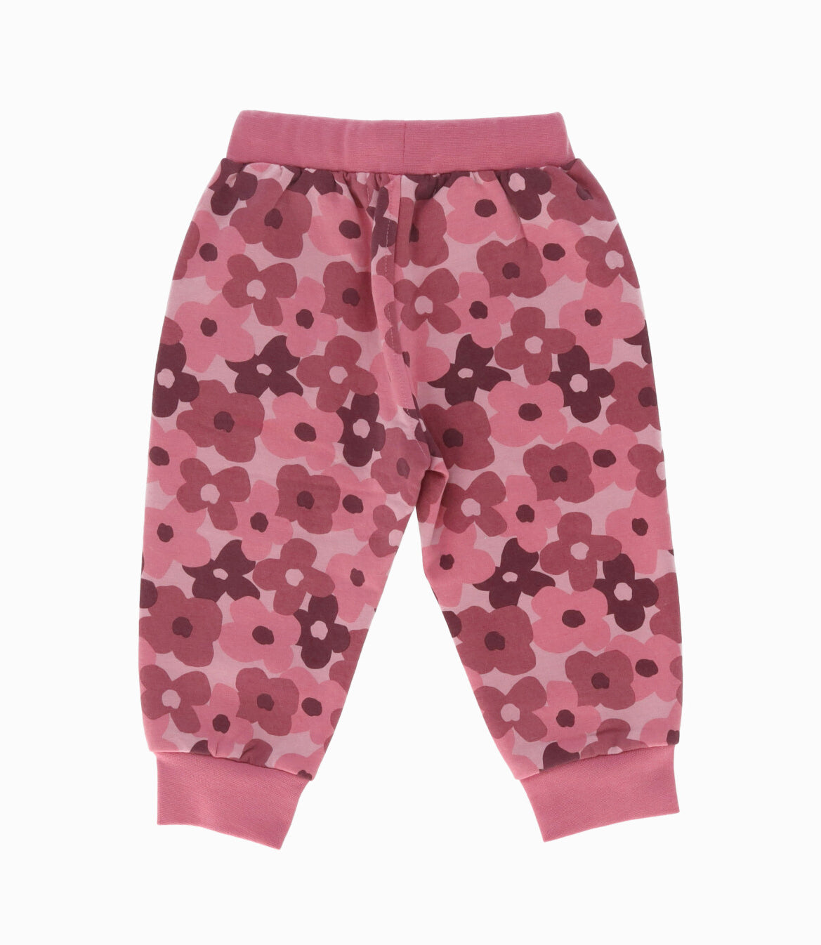 Pantalón de buzo bebé niña con flores 6 meses / Rosado