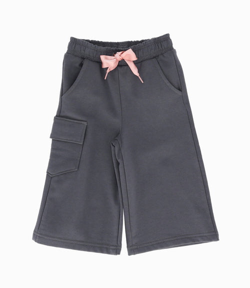 Pantalón de buzo bebé niña cargo 6 meses / Gris