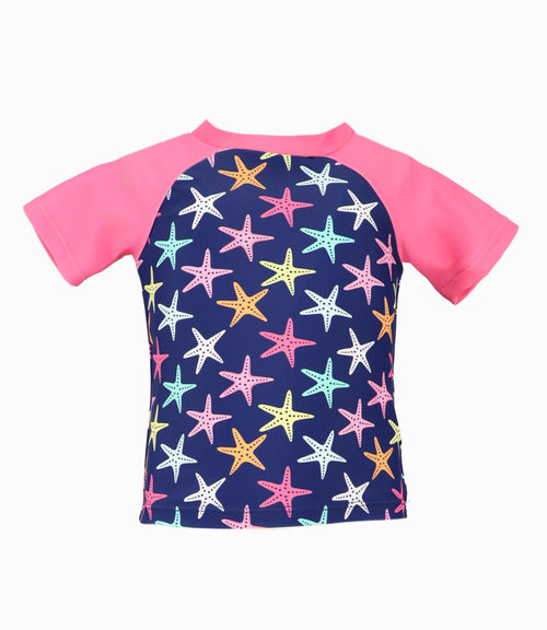 Polera Traje De Baño Bebé Niña Con Estrellas 4 Kids Rosado 6 meses / Rosado