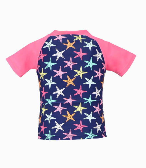 Polera Traje De Baño Bebé Niña Con Estrellas 4 Kids Rosado 6 meses / Rosado