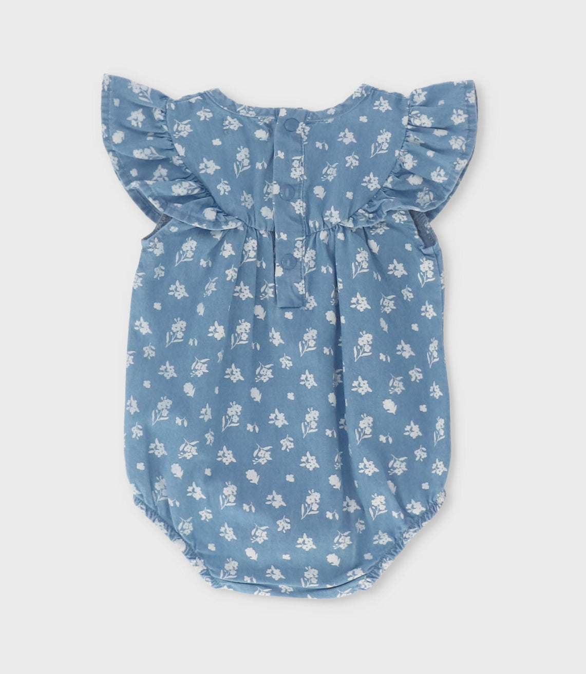 Body recién nacida con flores 0 meses / Celeste