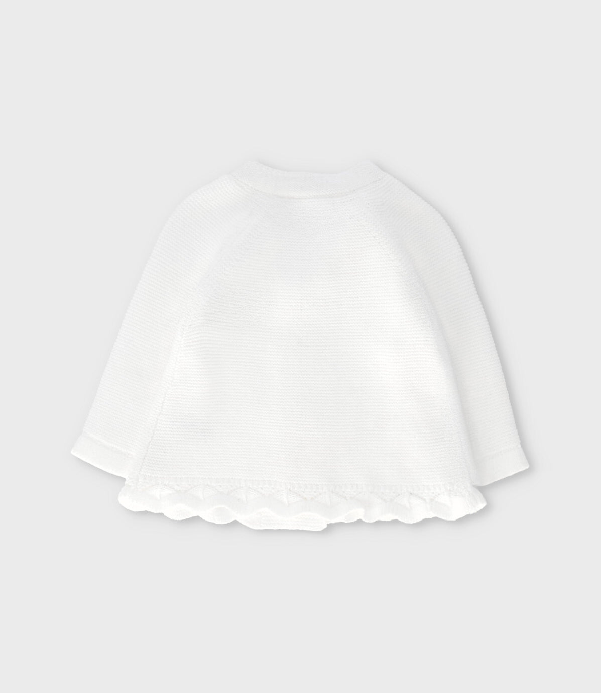 Chaleco recién nacida tejido 0 meses / Blanco