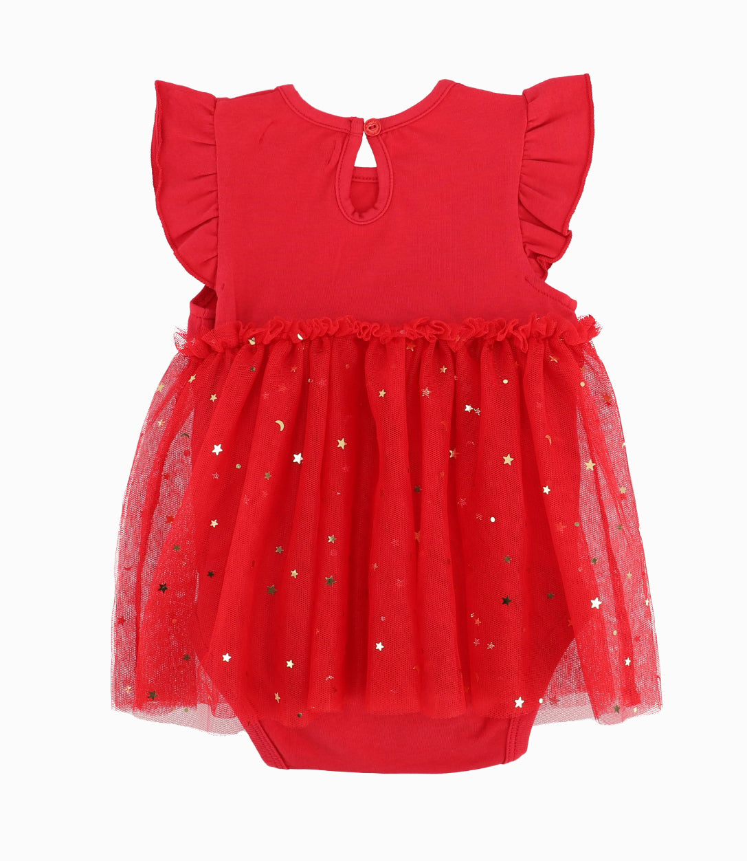 Vestido Recién Nacida Con Tull Rojo 0 meses / Rojo