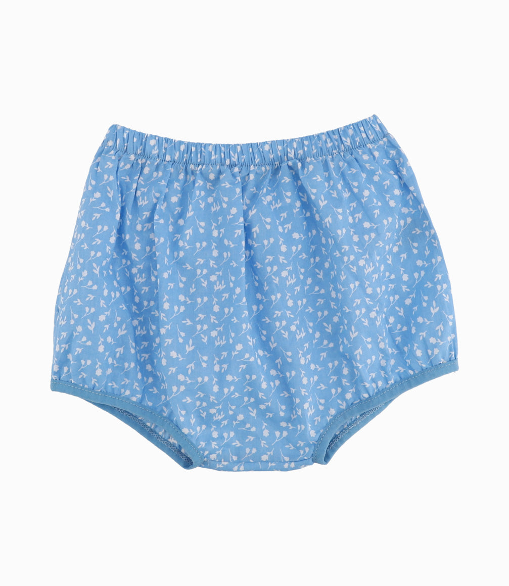 Vestido Recién Nacida Flores Bordadas Azul 0 meses / Azul