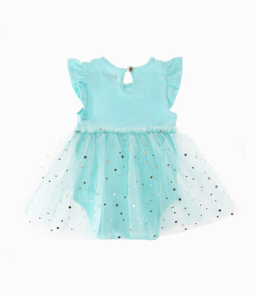 Vestido Recién Nacida Con Tull 9 meses / Menta