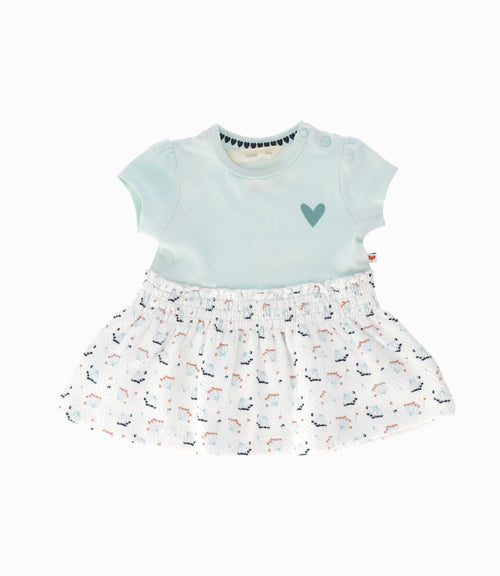 Vestido recien nacida con estampado 0 meses / Menta