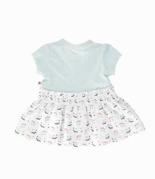 Vestido recien nacida con estampado 0 meses / Menta