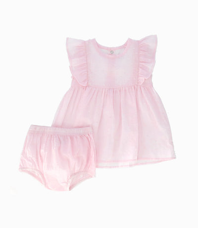 Vestido recién nacida con vuelos