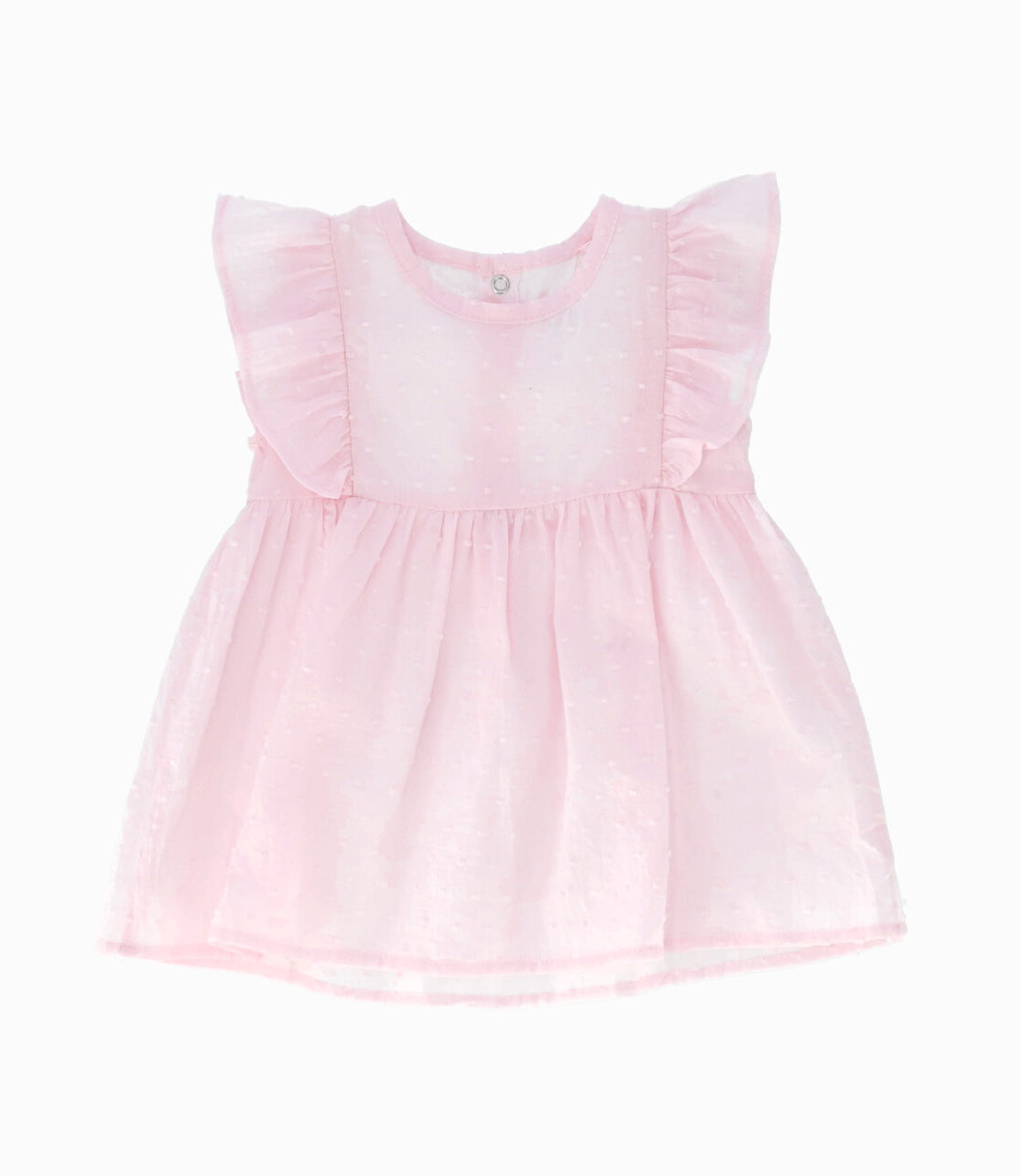 Vestido recién nacida con vuelos