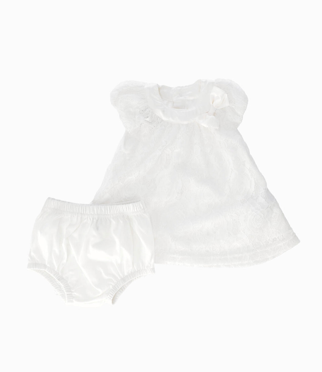 Vestido recién nacida con flores