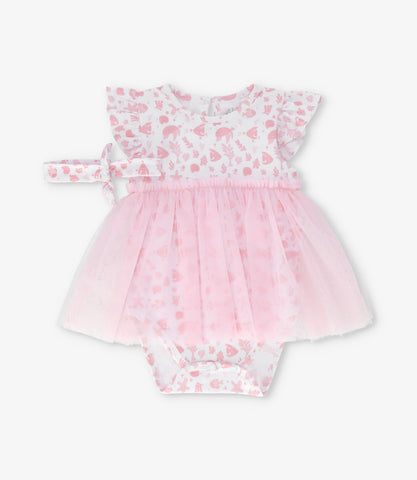 Vestido recién nacida con tul