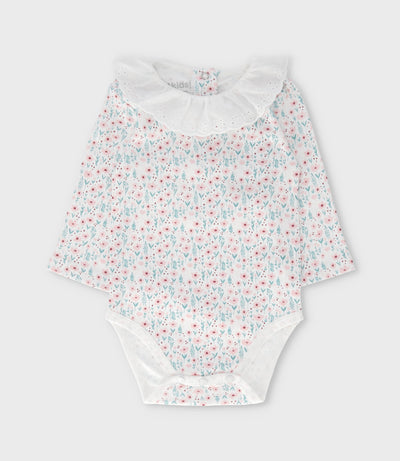 Jardinera recién nacida con conejo 0 meses / Rosado