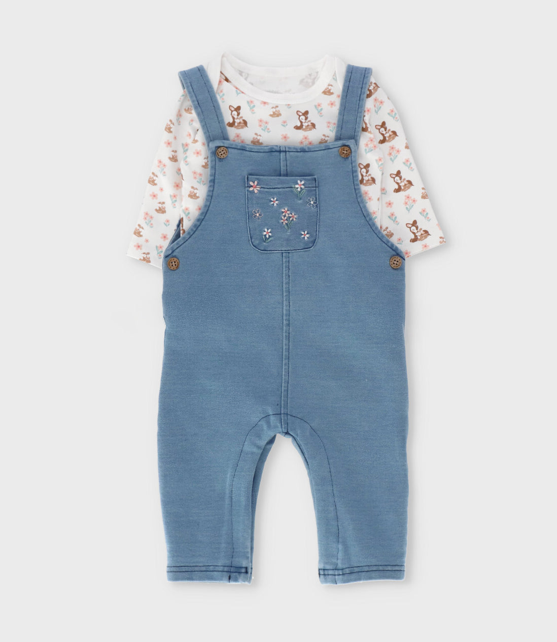 Jardinera recién nacida con body 0 meses / Azul Marino