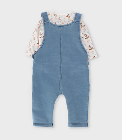 Jardinera recién nacida con body 0 meses / Azul Marino