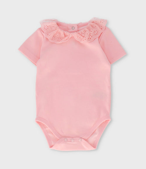 Jardinera recién nacida con flores 0 meses / Rosado