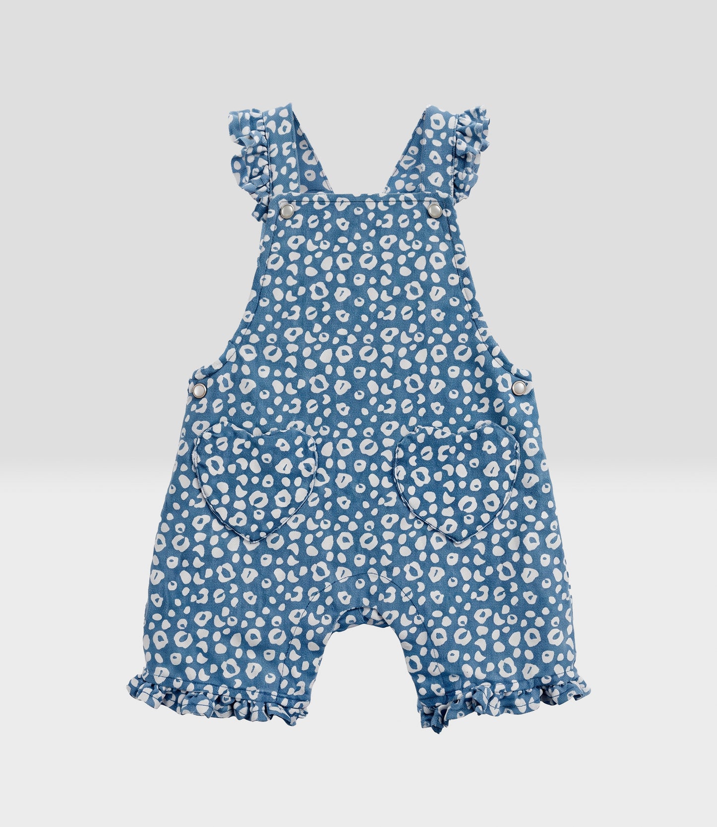 Jardinera recién nacida denim 0 meses / Celeste