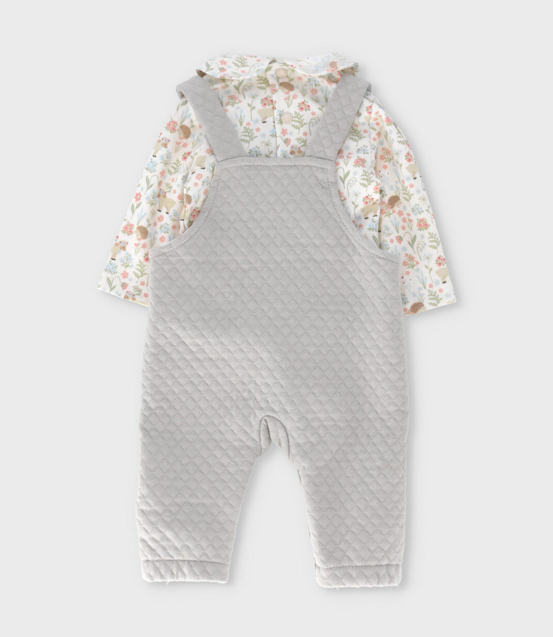 Jardinera recién nacida con body 0 meses / Blanco