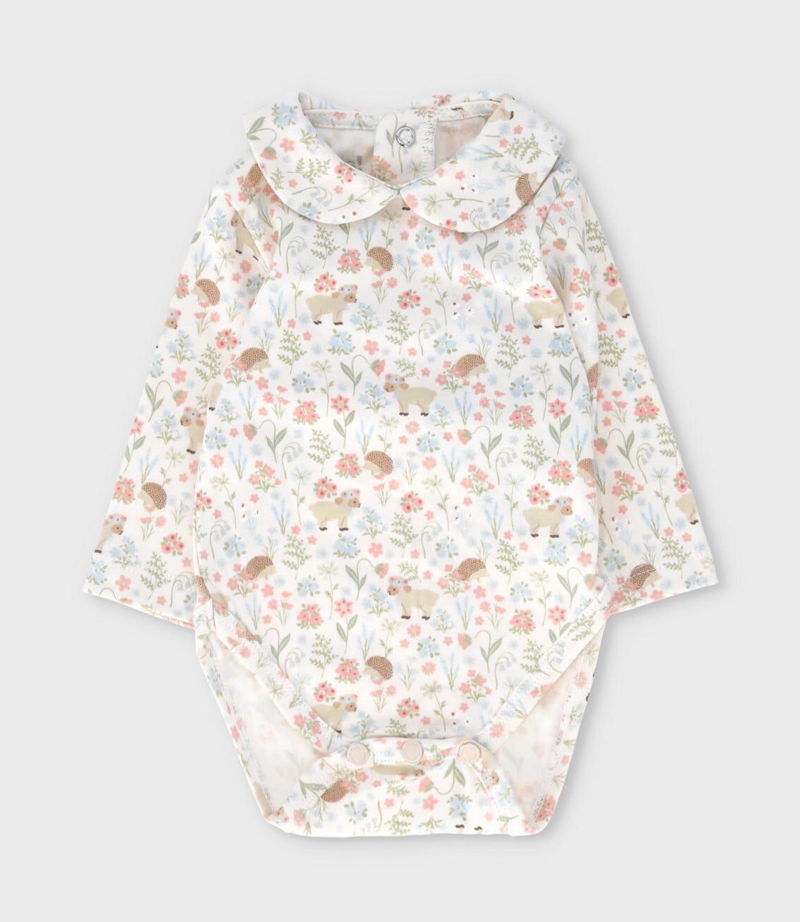 Jardinera recién nacida con body 0 meses / Blanco