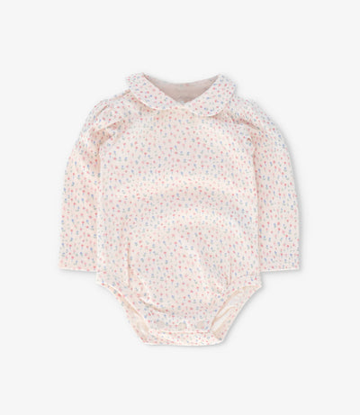 Jardinera recién nacida con body 0 meses / Rosado