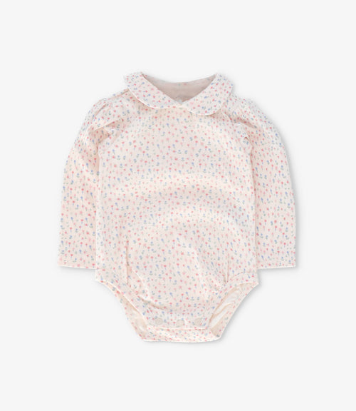 Jardinera recién nacida con body 0 meses / Rosado