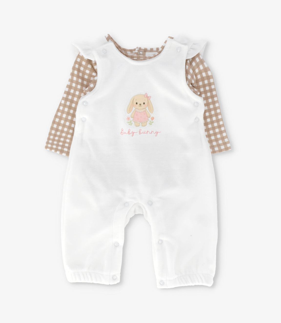 Jardinera recién nacida baby bunny 0 meses / Crudo