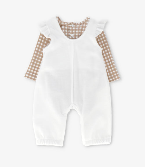 Jardinera recién nacida baby bunny 0 meses / Crudo