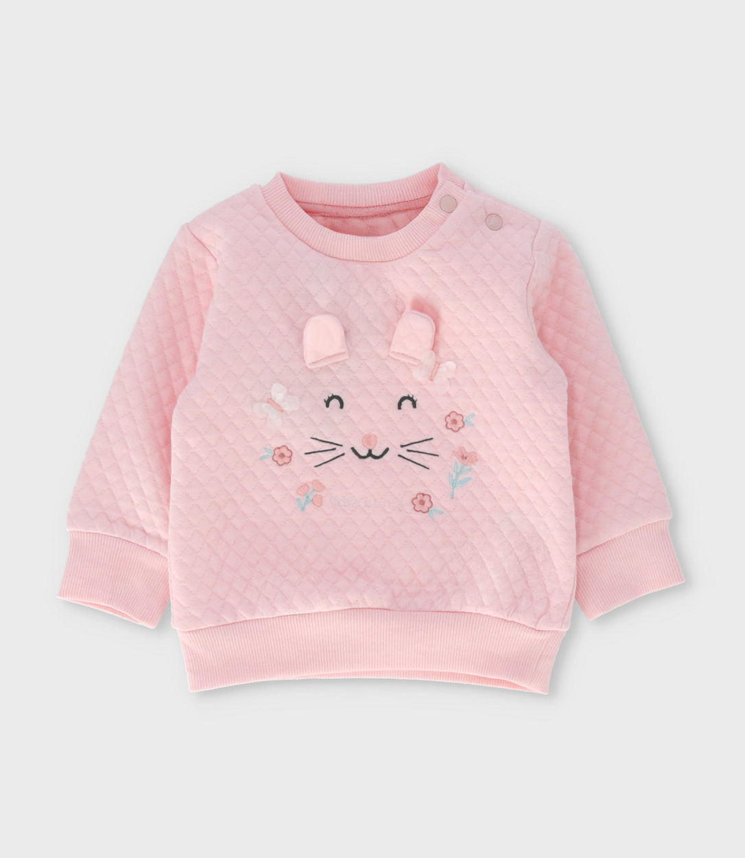 Buzo recién nacida con conejito 0 meses / Rosado