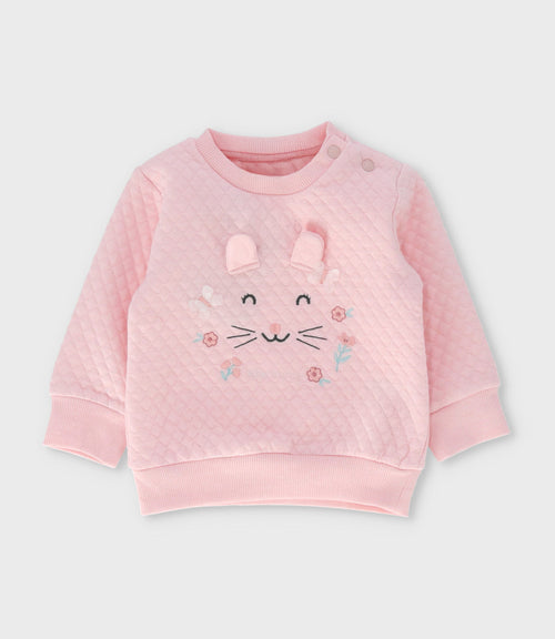 Buzo recién nacida con conejito 0 meses / Rosado