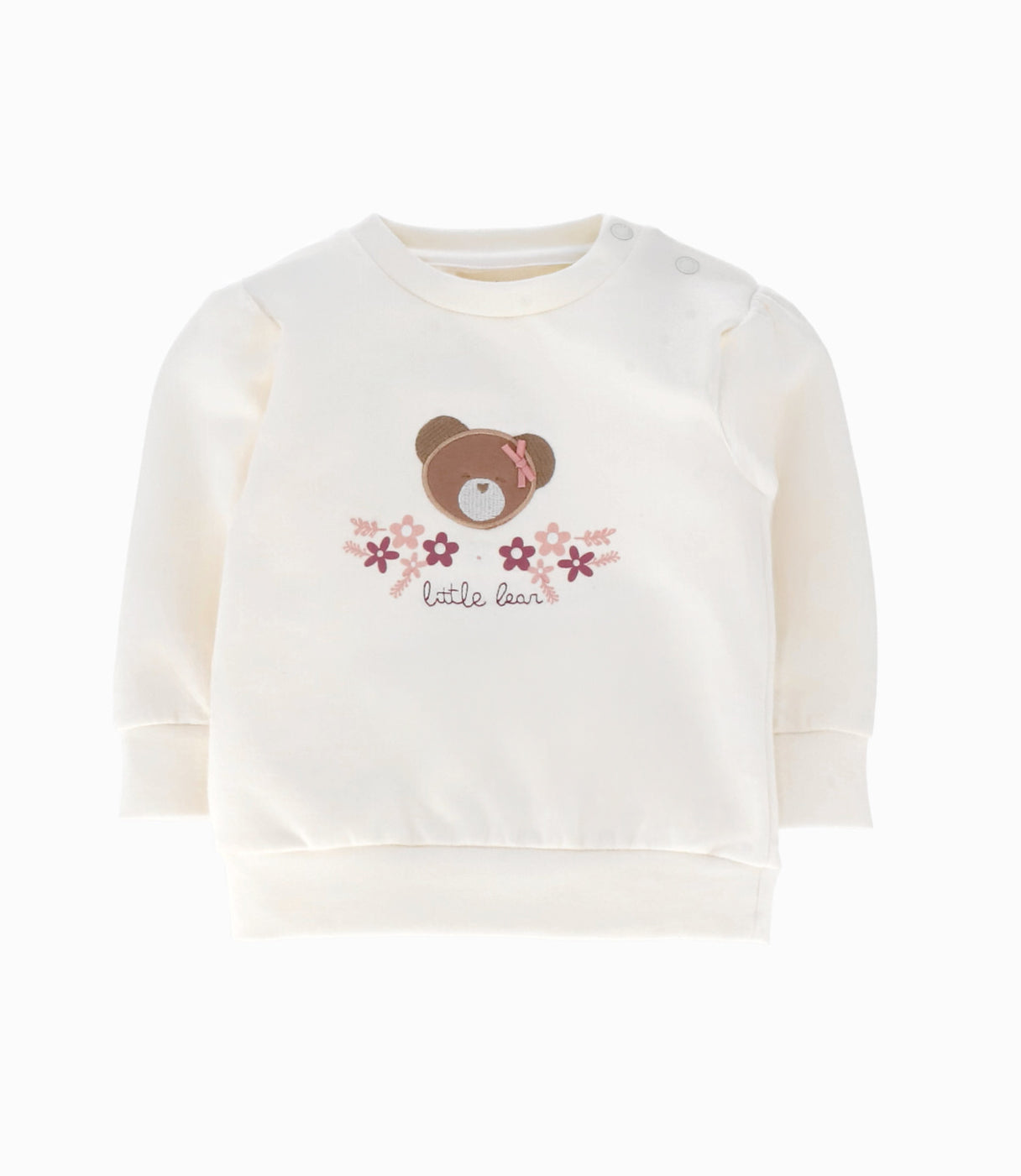 Buzo recién nacida con osito 0 meses / Rosado
