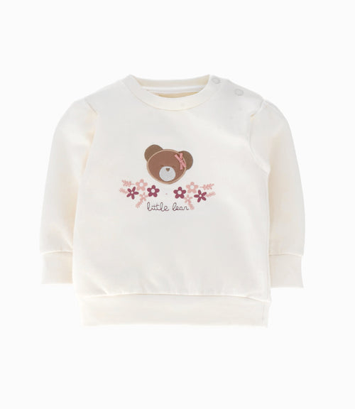 Buzo recién nacida con osito 0 meses / Rosado