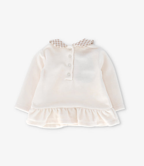Buzo recién nacida con conejito 0 meses / Crudo
