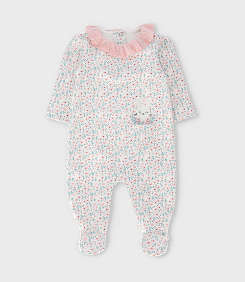 Enterito recién nacida floreado 0 meses / Rosado