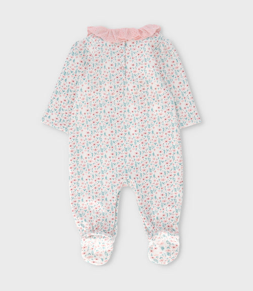 Enterito recién nacida floreado 0 meses / Rosado