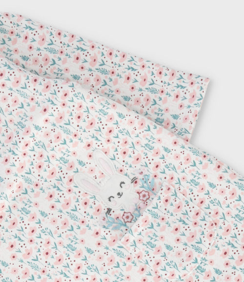 Enterito recién nacida floreado 0 meses / Rosado