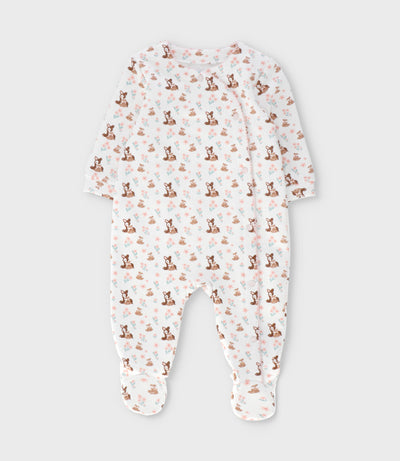 Enterito recién nacida con ciervos 0 meses / Blanco