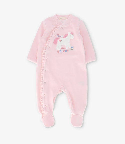 Enterito recién nacida con unicornio 0 meses / Rosado