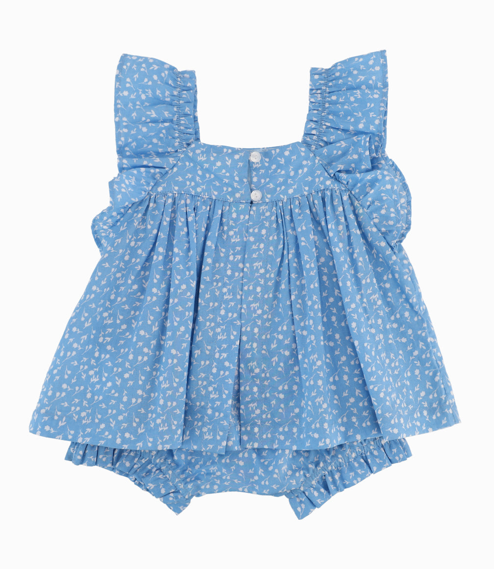 Conjunto Recién Nacida Con Vuelos Azul 0 meses / Azul