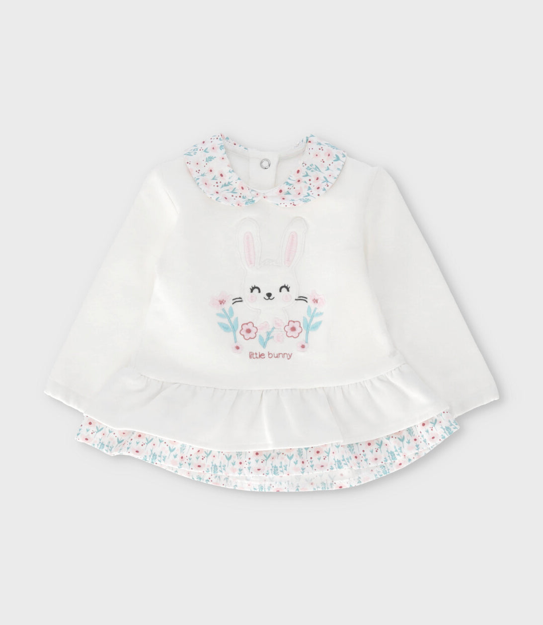 Conjunto recién nacida floreado 0 meses / Rosado