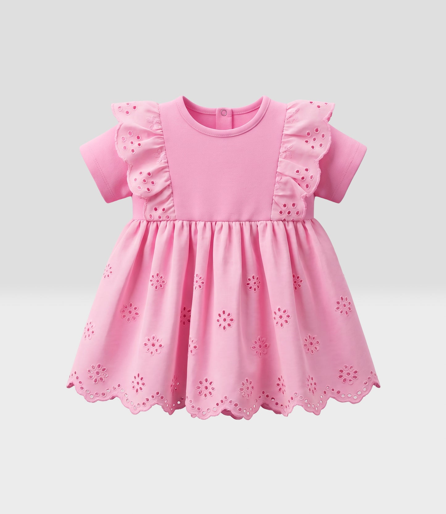 Conjunto recién nacida con flores 0 meses / Rosado
